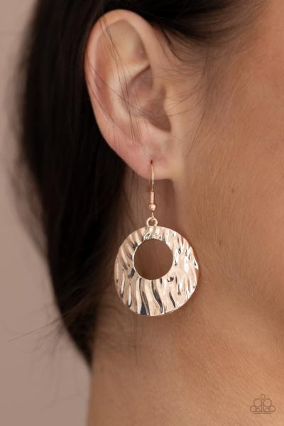 Warped Perceptions - Rose Gold Earring