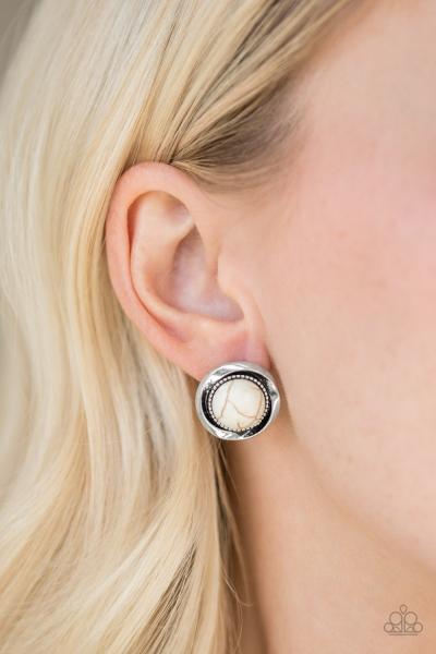 Out Of This Galaxy - White Post Earring 