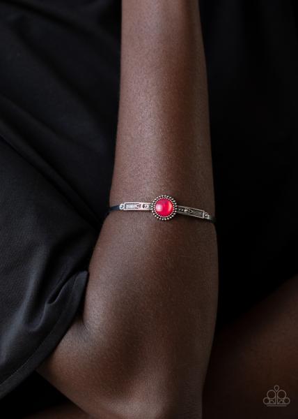 PIECE of Mind - Pink Cuff Bracelet 