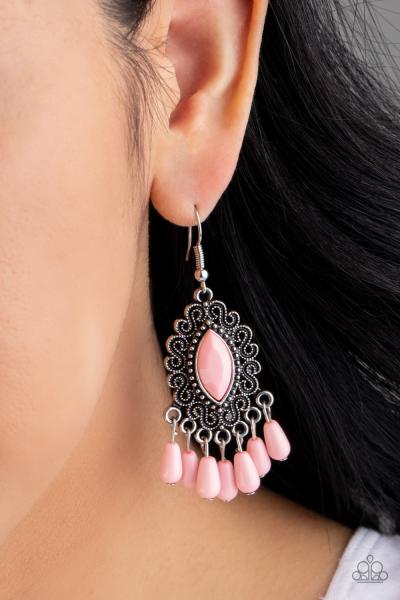 Private Villa - Pink Earring 