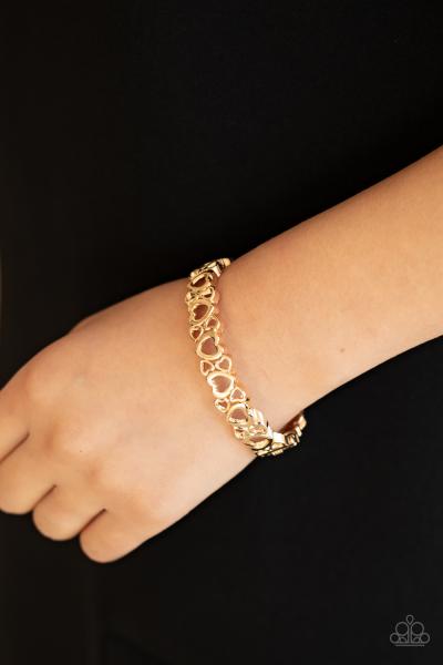 You HEART The Lady! - Gold Bracelet 