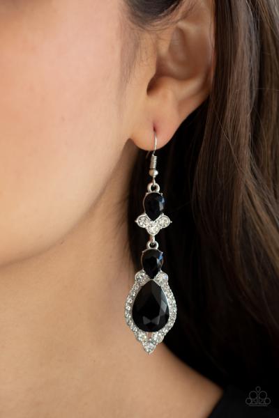 Fully Flauntable - Black Earring