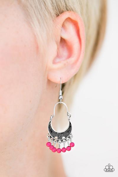 Hopelessly Houston - Pink Earring 