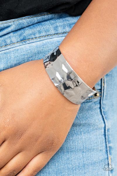 Is It HAUTE In Here? - Silver Cuff Bracelet 