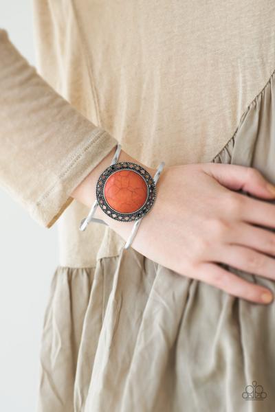 RODEO Rage - Orange Cuff Bracelet 