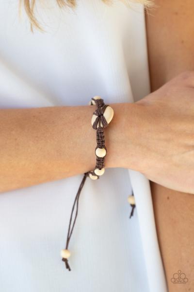 The Road KNOT Taken - Brown Urban Bracelet 