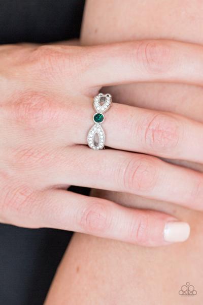 Extra Side Of Elegance - Green Ring