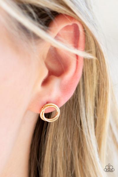 Simple Radiance - Gold Post Earring 