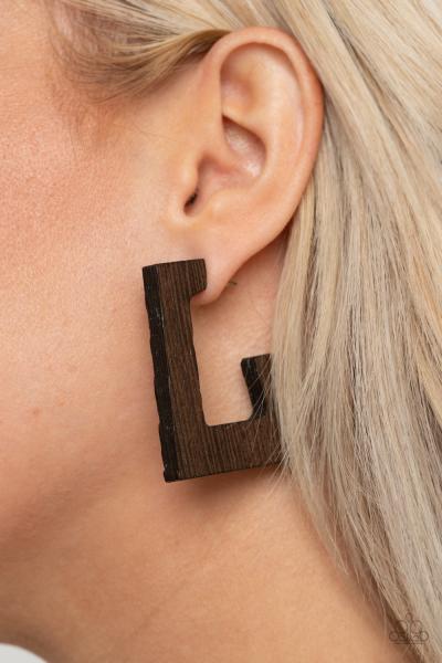 The Girl Next OUTDOOR - Brown Hoop Earring