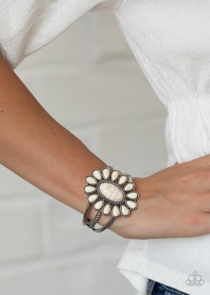 Sedona Spring - White Cuff Bracelet 