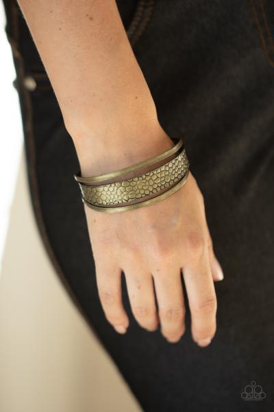 Jungle Jingle - Brass Cuff Bracelet 