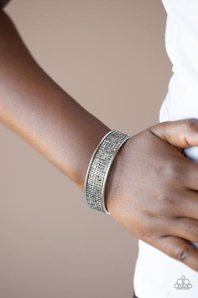 Cant Believe Your ICE - Silver Cuff Bracelet 