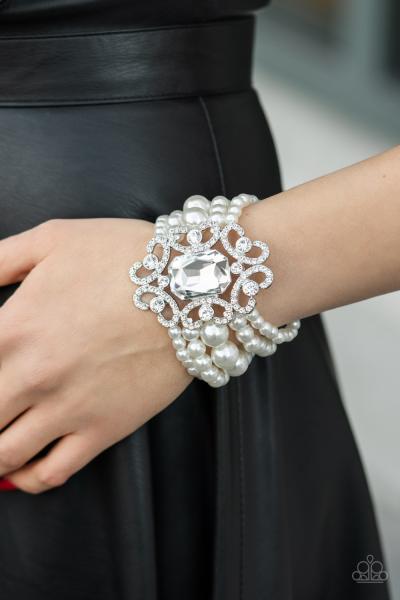 Rule The Room - White Bracelet 