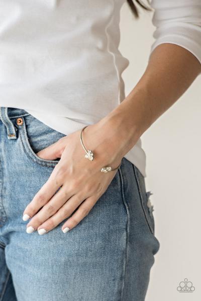 Going For Glitter - Brown Cuff Bracelet 