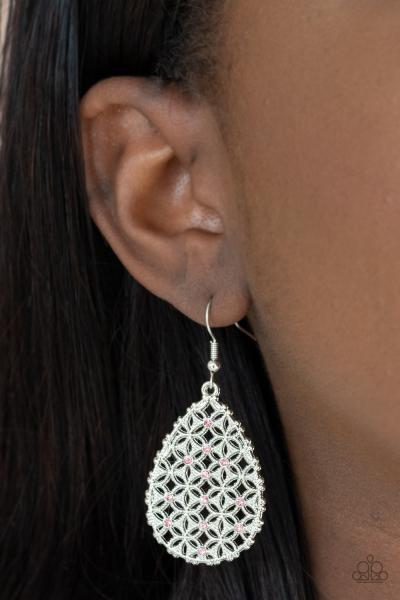 Glorious Gardens - Pink Earring 