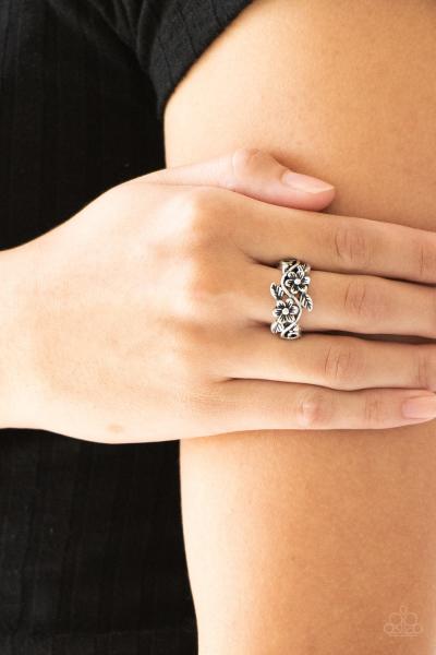 Stop and Smell The Flowers - Silver Ring