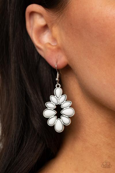 Burst Into TEARDROPS - White Earring 
