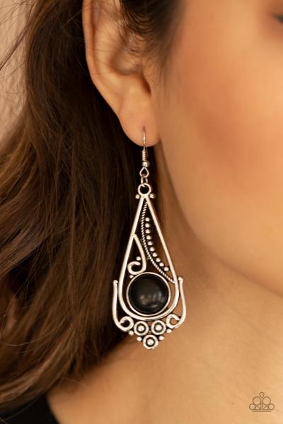 Canyon Climate - Black Earring