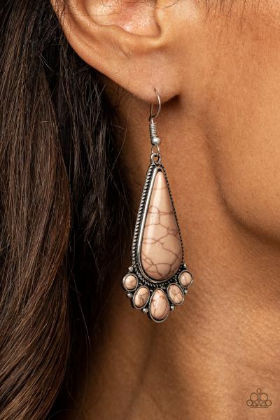 Rural Recluse - Brown Earring
