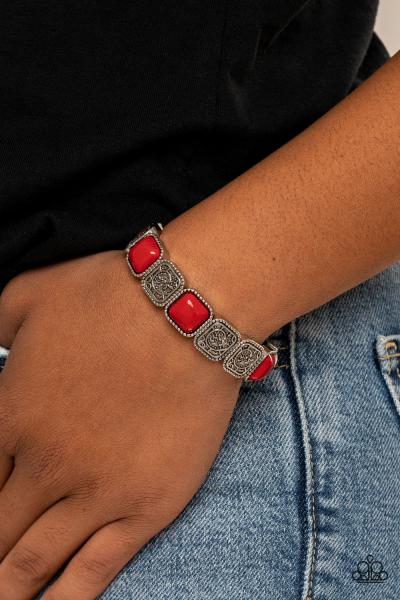 Trendy Tease - Red Bracelet 