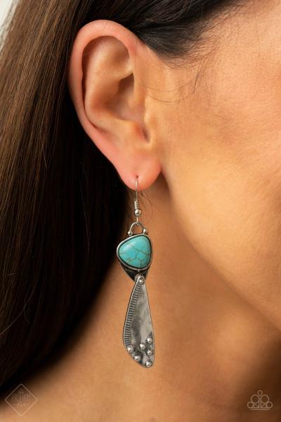 Going-Green Goddess - Blue Earring 
