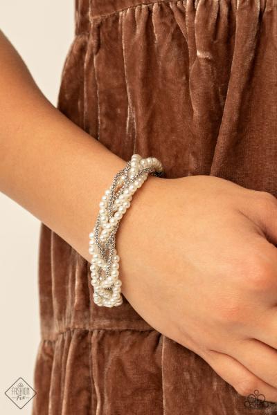 Vintage Variation - White Bracelet 