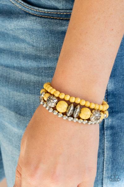 Desert Blossom - Yellow Bracelet 