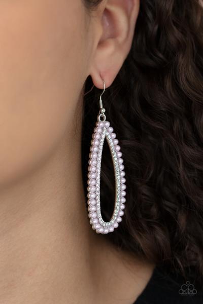 Glamorously Glowing - Pink Earring 