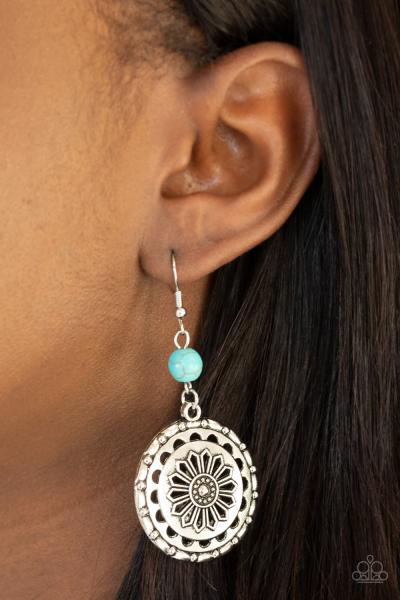 Flowering Frontiers - Blue Earring 