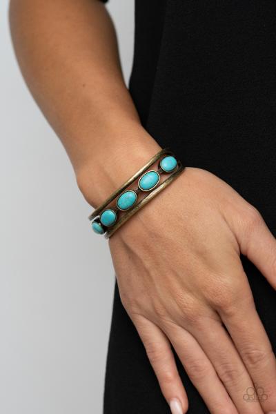 River Rock Canyons - Brass Cuff Bracelet 
