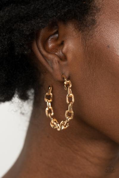 Stronger Together - Gold Hoop Earring 