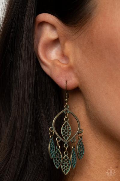 Artisan Garden - Brass Earring 