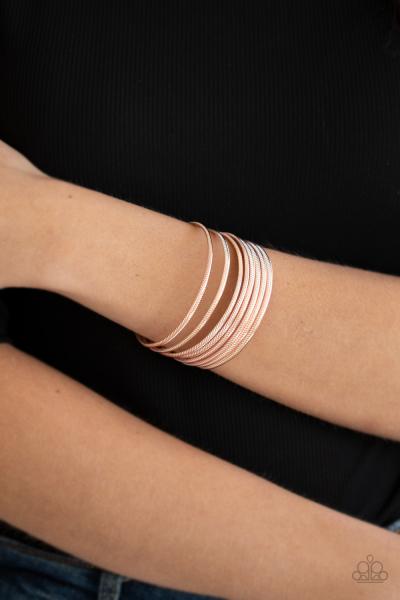 Now Watch Me Stack - Rose Gold Cuff Bracelet 