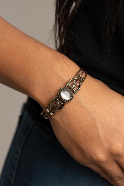 Wait and SEER - Brass Cuff Bracelet 