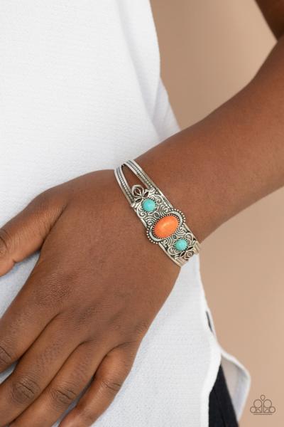 Artisan Ancestry - Orange Cuff Bracelet 