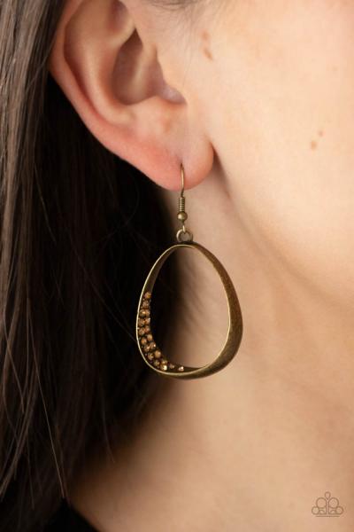 Fiercely Flauntable - Brass Earring 