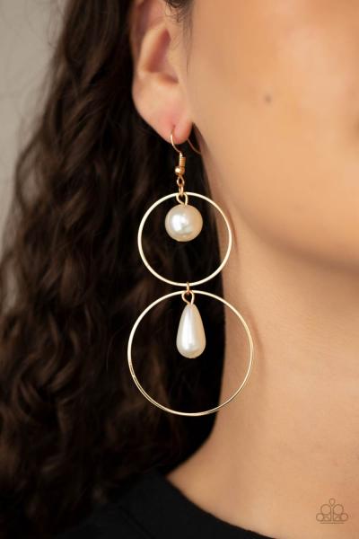 Cultured in Couture - Gold Earring 