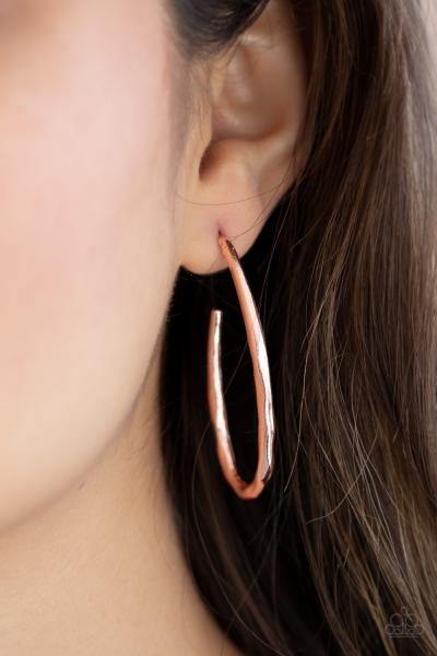Totally Hooked - Rose Gold Hoop Earring 