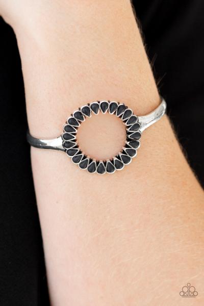 Divinely Desert - Black Cuff Bracelet 