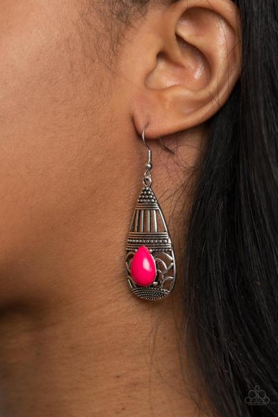 Eastern Essence - Pink Earring 