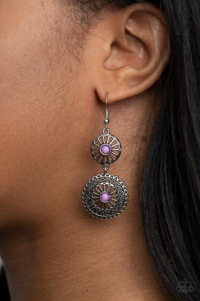 Keep It WHEEL - Purple Earring 