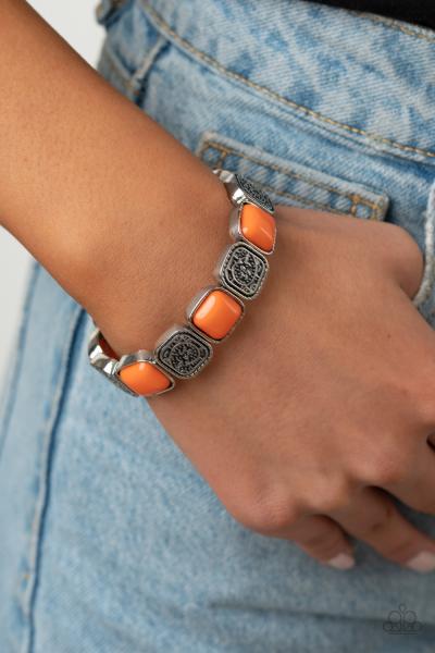 Trendy Tease - Orange Bracelet 