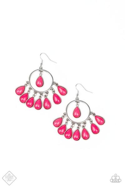 Flirty Flamboyance Pink Earring 