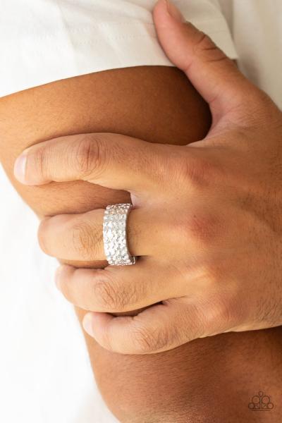 All Wheel Drive - Silver Mens Ring