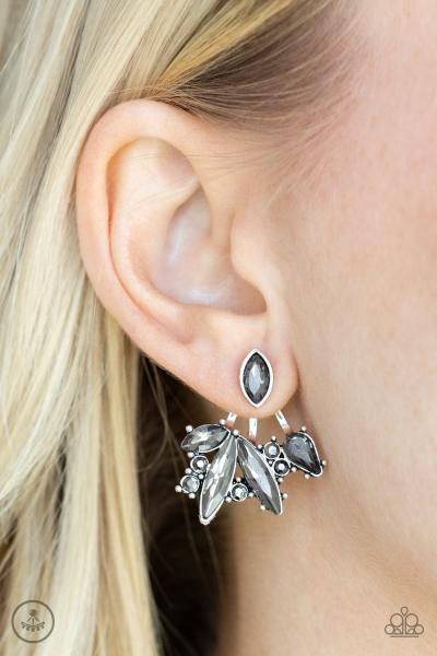 Deco Dynamite - Silver Jacket Earring 