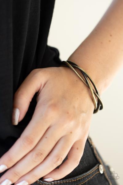 PLAIT Tectonics - Brass Cuff Bracelet 