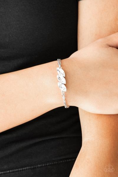 Pretty Priceless - White Bracelet 