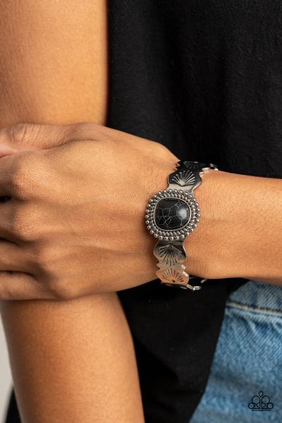 Oceanic Oracle - Black Cuff Bracelet 