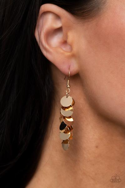 Hear Me Shimmer - Gold Earring 