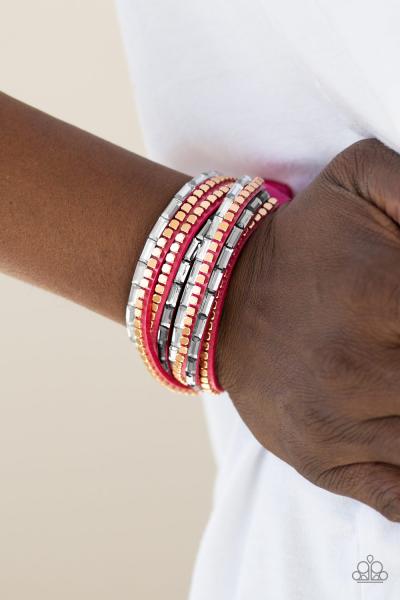 This Time With Attitude - Pink Urban Bracelet 